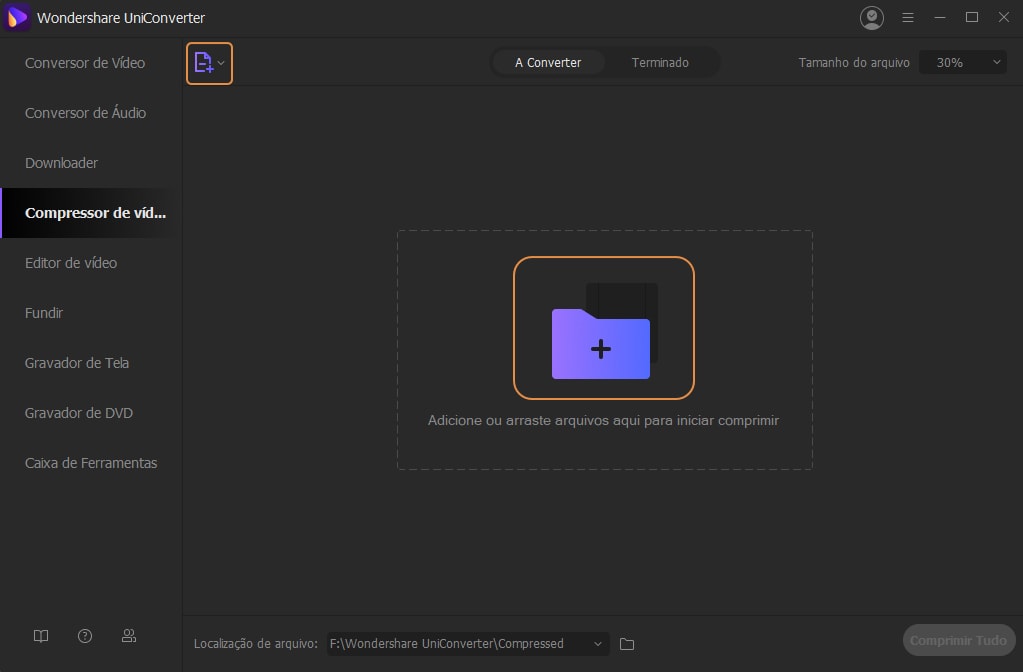 adicionar arquivo ao programa